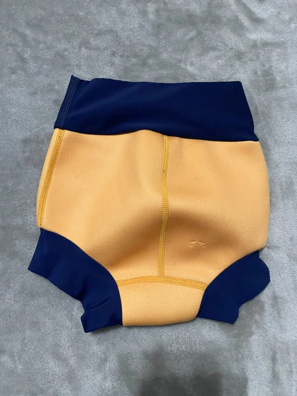 Splash About Happy Nappy Reusable Swim Diaper Navy & Yellow Size 1-2yr & 2-3Yr